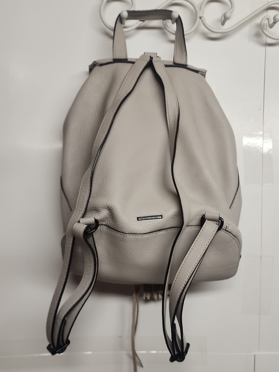 Rebecca Minkoff Soft Leather Lace Up Tassel Drawstring Backpack-Beautiful Lining